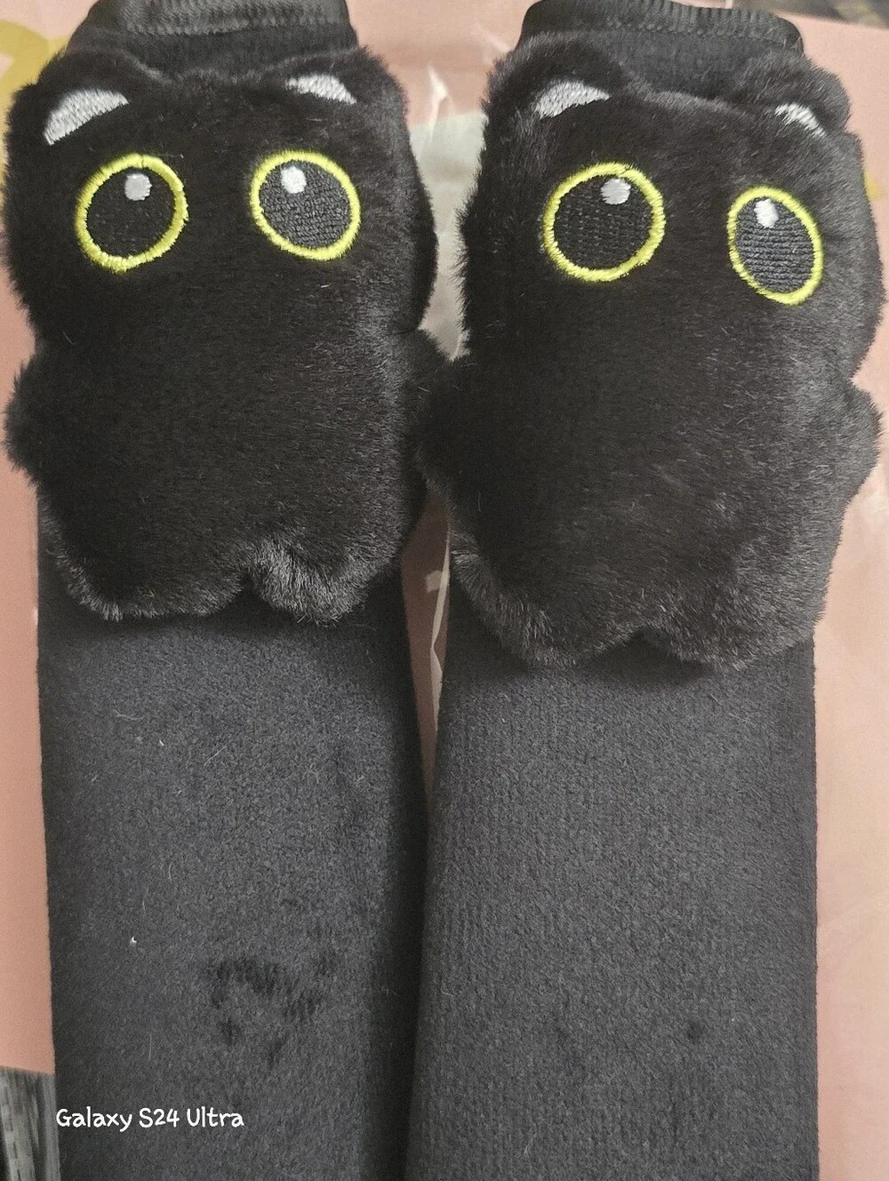 Cat Decor Car Seat Belt Covers 2pc Set New